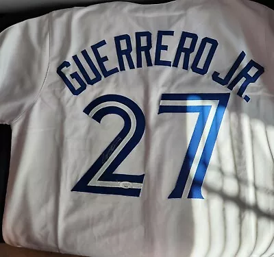 Vladimir Guerrero Jr. Signed Toronto Custom Jersey JSA COA • $105