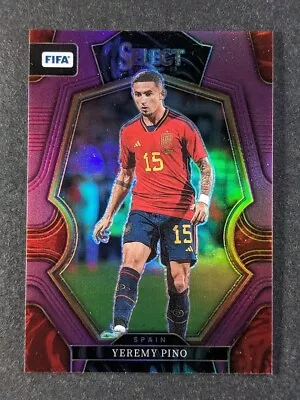 2022-23 Panini Select FIFA YEREMY PINO /75 Purple Prizm Mezzanine Spain #176 • $1.99