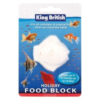 King British Holiday Food Block Calcium Vacation Feed For Aquarium Fish Tropical • £3.37