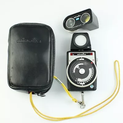 Minolta Auto Meter Ambient/Spot Light Exposure Meter + REF Attachment - Tested • $29.99