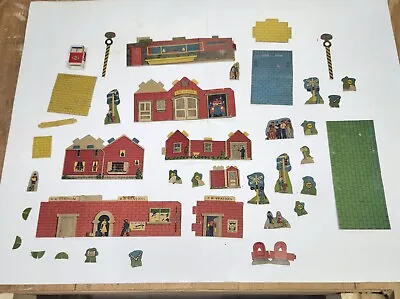 Vintage Marx 1950s Cardboard Railroad Village • $58.95