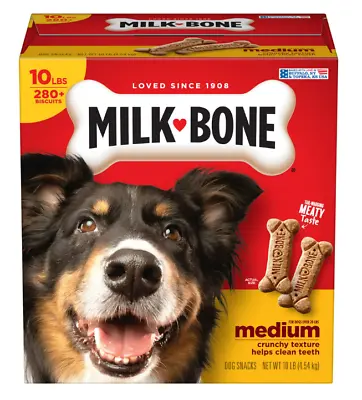 Milk-Bone Original Dog Biscuits Medium Crunchy Dog Treats 10 Lbs. • $14.98