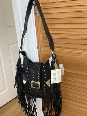 £55 • Buy River Island Fringed Leather Bag