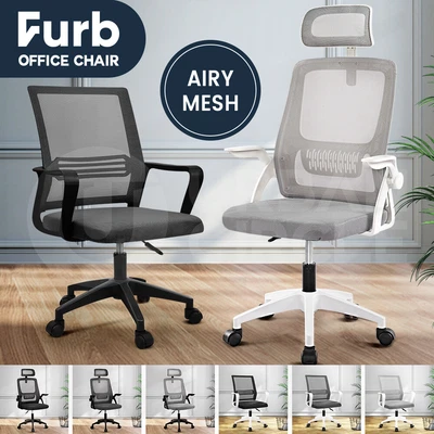 $85.59 • Buy Furb Office Chair Computer Gaming Mesh Executive Chairs Study Work Desk Seating