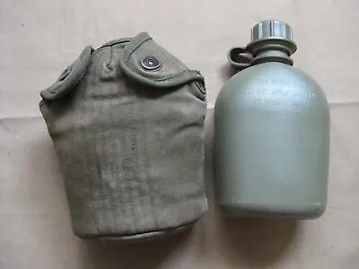 Original Vietnam War M1910 1 Quart CANTEEN Set Collette 1956 Cover 1966 Canteen • $34.99