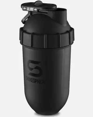 SHAKESPHERE Tumbler Protein Shaker Bottle And Smoothie Cup 24 Oz Matte Black • $14.99