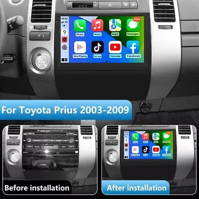 For Toyota Prius 2003-2009 Apple CarPlay Car Radio Stereo GPS Navi BT Android 12 • $139.99