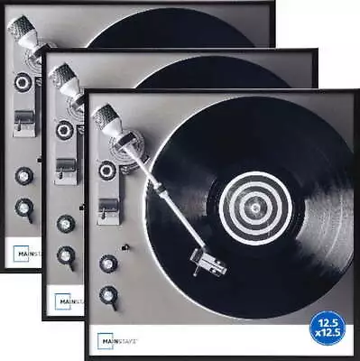 12.5 X12.5  - 3 Pack Black Metal Record LP Frame Set • $29.94