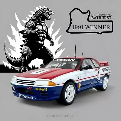 1991 BATHURST WINNER Jim Richards Mark Skaife Nissan Skyline R32 GTR 1:43 • $129