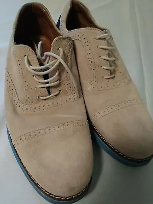 $12 • Buy Men's BASIC ZARA MAN Khaki Suede Sneakers Shoes Size EU 43 US 10.5
