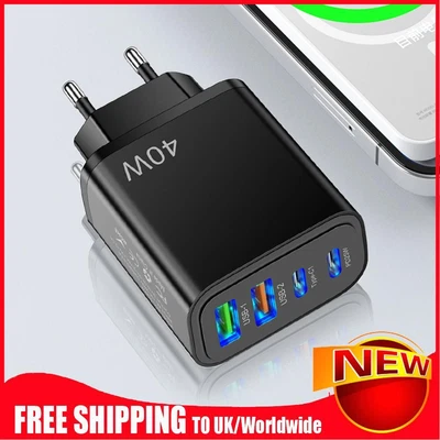 £6.23 • Buy USB C Fast Charger Block 4 Ports Fast USB C Wall Charger For IPhone 14 13 12