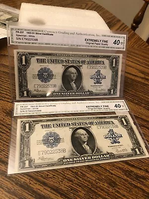 2 1923 $1 Silver Certificates • $260