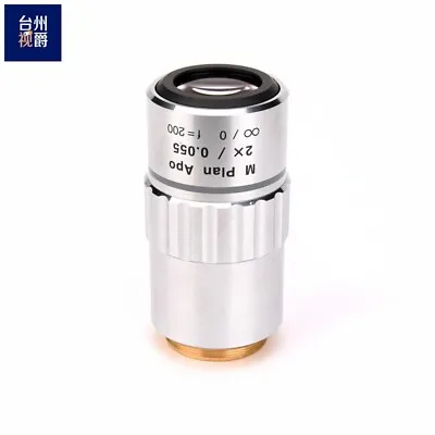 Pre-owned Mitutoyo M Plan Apo 2x 0.055 Microscope Objective Lens 90-day Warranty • $467.80