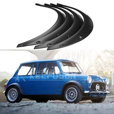 4.5  Car Fender Flares Flexible Extra Wide Wheel Arches For Austin Mini Cooper • $84.23