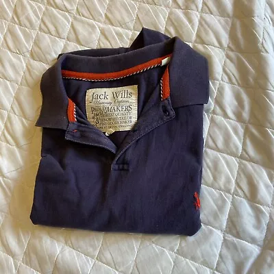 Jack Wills Polo Shirt- Men’s Navy Size XL Used • £0.99