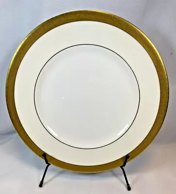 Minton K-159  Buckingham  10-1/2  Dinner Plate(s) - Heavy Gold Rim • $14.99