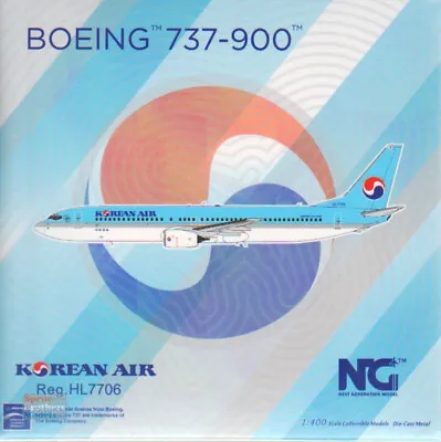 NGM79017 1:400 NG Model Korean Air B737-900 Reg #HL7706 (pre-painted/pre-built) • $58.89