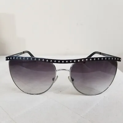 AUTH Balmain Sunglasses BL2000 Vintage Style Metal Studded Gunmetal Gray • $50