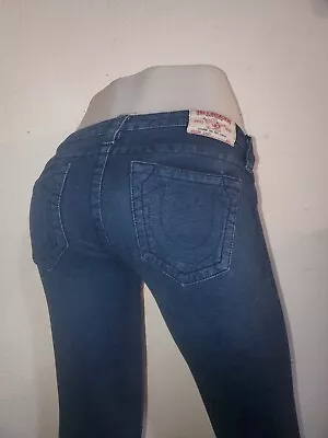 True Religion Jeans Skinny Curvy Casey Size ( 24 ) Blue Stretch  • $14.99