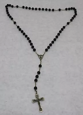 Vintage Prayer Rosary Beads Catholic Crucifix Italy • $13.99