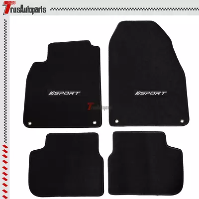 For 03-11 Saab 9-3 4DR 2DR Black Floor Mat Carpets Nylon Front Rear 4PC W/ Sport • $58.99