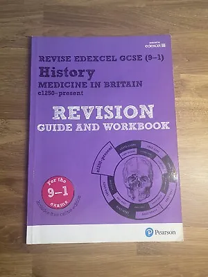 Pearson REVISE Edexcel GCSE (9-1) History Medicine In Britain Revision Guide And • £3