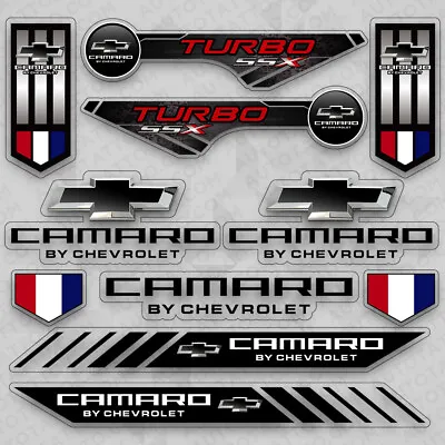 $8.99 • Buy Chevy Camaro Turbo Nameplate Sport Car Logo Sticker Vinyl 3D Decal Stripes Decor