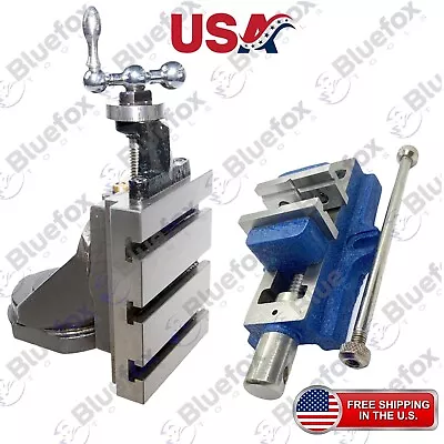 Lathe Vertical Milling Slide Swivel Base 4  X 5  And 2  Self Centering Vice Vise • $167.19