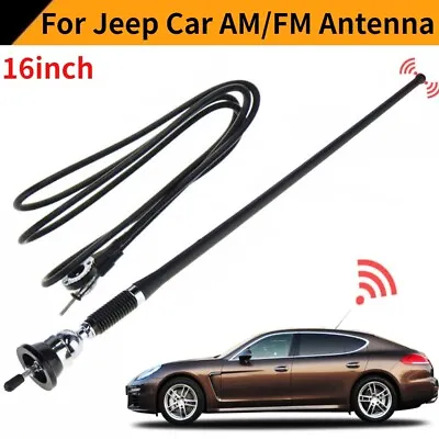 For Jeep 16  Car Stereo Radio AM FM Aerial Amplified Signal Antenna Roof Fender • $10.99