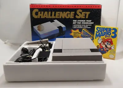 NES Challenge Set Console Complete CIB W/ A CIB Mario Bros 3 • $385.40