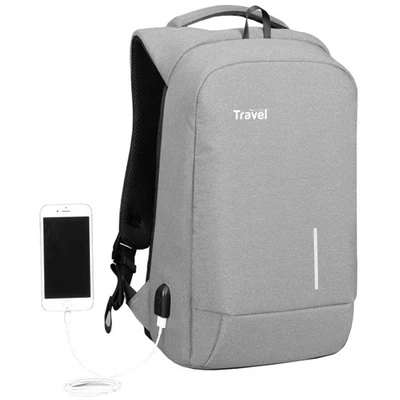 $32.99 • Buy 15.6  Laptop Backpack Large USB Charging Travel Waterproof School Bag Men Women