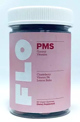 FLO PMS Gummy Vitamin Chasteberry B6 Lemon Balm 60 Vegan Gummies EXP 2/25 NEW • $23.95