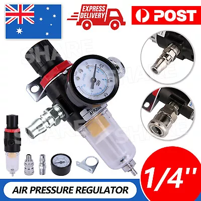 1/4  Air Pressure Regulator Compressor Moisture Trap Filter Oil Water Separator • $13.45