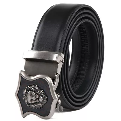 Belts For Men Leather Dress Ratchet Belts With Automatic BuckleTrim To Fit • $10.99