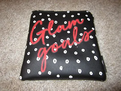 Macy's Glam Goals Black Polka Dot Makeup Cosmetics Bag • $7.99