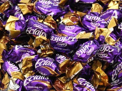 Cadbury Chocolate Eclairs Wrapped Sweets - Caramels With Milk Chocolate Centres • £9.50