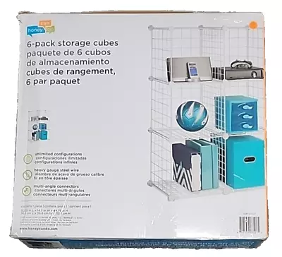 Wire Cube Storage Metal Storage Shelves Bookshelf Modular Storage 6 X 14  Cubes • $36.49