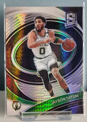 2020-21 Panini Spectra Tmall Jayson Tatum Black & White Prizm #67 SSP Celtics • £4