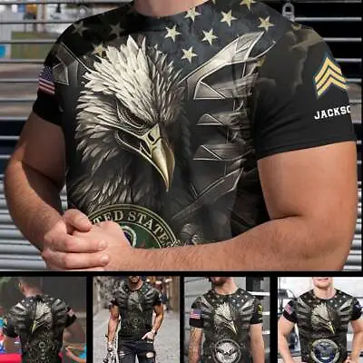 US Army Shirt Military Soldier Veteran Shirt Custom Army 3D Shirt Veteran Gifts • $36.95