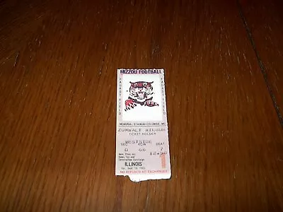 1983 Illinois Vs Missouri Tigers Mizzou Football Ticket Stub  • $7