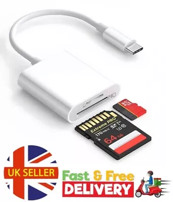 USB-C To SD Card Reader For IPhone IMac And Ipad • £7.99