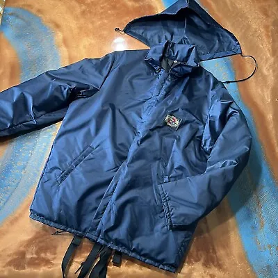 Vintage 90s Stearns Flotation Coast Guard PFD III Hooded Full Zip Coat Jacket L • $125