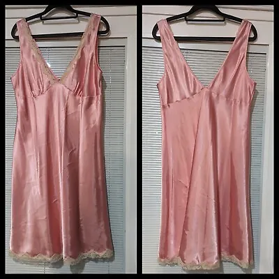 Victoria’s Secret Satin And Lace Slip Dress Size Large • $24.99