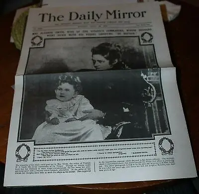 The Daily Mirror 22.4.1912 - 8 Pages - Lots Of Titanic Reports And Pictures! • £25.60