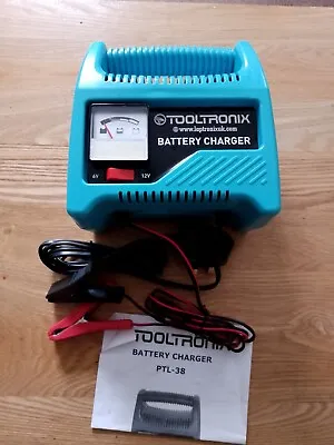 £10 • Buy Tooltronix Battery Charger, 6/12 Volt, Fast Charging