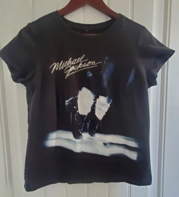 £21.78 • Buy MICHAEL JACKSON WOMENS GIRLS  T-SHIRT MOONWALKER SHOES Check Measurements $22
