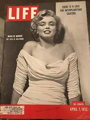 MARILYN MONROE First Appearance LIFE MAGAZINE APRIL 7 1952 UFOs Great Ads Easter • $100