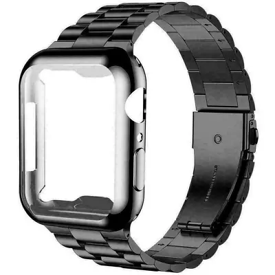 $16.14 • Buy Metal IWatch Strap Band Case　For Apple Watch Series 7 6 5 4 3 2 1 SE 41mm 45mm