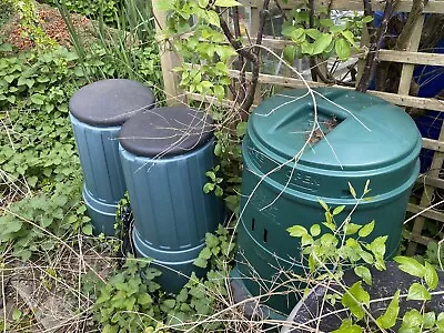 Job Lot Of 4 Garden Compost Bins • £10