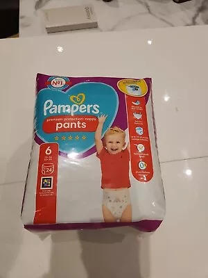 Pampers Premium Protection Nappy Pants Size 6 - 24 Pack Nappy Pants UK  • £5.99